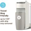 imageKeurig KMini Mate Plus SingleServe KCup Pod Coffee Maker Compact 3 Cup Sizes Brew Over Ice and Strong Button Features 50 oz Removable Reservoir Matte BlackWarm Stone
