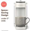 imageKeurig KMini Mate Plus SingleServe KCup Pod Coffee Maker Compact 3 Cup Sizes Brew Over Ice and Strong Button Features 50 oz Removable Reservoir Matte BlackWarm Stone