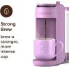 imageKeurig KMini Mate Plus SingleServe KCup Pod Coffee Maker Compact 3 Cup Sizes Brew Over Ice and Strong Button Features 50 oz Removable Reservoir Matte BlackWild Orchid