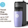 imageKeurig KMini Mate Plus SingleServe KCup Pod Coffee Maker Compact 3 Cup Sizes Brew Over Ice and Strong Button Features 50 oz Removable Reservoir Matte BlackBlack