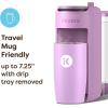 imageKeurig KMini Mate Plus SingleServe KCup Pod Coffee Maker Compact 3 Cup Sizes Brew Over Ice and Strong Button Features 50 oz Removable Reservoir Matte BlackWild Orchid