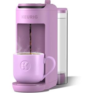 imageKeurig KMini Mate Plus SingleServe KCup Pod Coffee Maker Compact 3 Cup Sizes Brew Over Ice and Strong Button Features 50 oz Removable Reservoir Matte BlackWild Orchid
