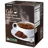 image:imageCafe Escapes Milk Chocolate Hot Cocoa Keurig SingleServe KCup Pods 96 CountDark Chocolate