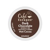image:imageCafe Escapes Milk Chocolate Hot Cocoa Keurig SingleServe KCup Pods 96 CountDark Chocolate