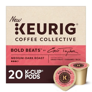 image:imageKeurig Coffee Collective Whole Hearted by Whitney Kakos Dark Roast Coffee Single Serve Keurig KCup Pods 20 CountBold Beats