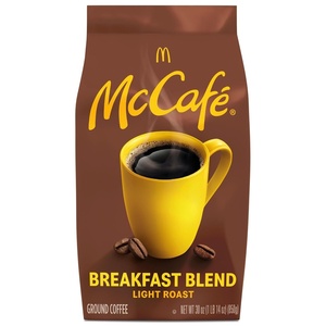 image:imageMcCafe Breakfast Blend Ground Coffee Light Roast Citrus Flavor Notes Premium Quality Responsibly Sourced Kosher Certified 30oz BagBreakfast Blend