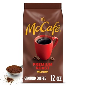 image:imageMcCafe Breakfast Blend Ground Coffee Light Roast Citrus Flavor Notes Premium Quality Responsibly Sourced Kosher Certified 30oz BagPremium Roast
