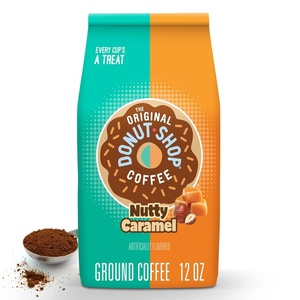 image:imageThe Original Donut Shop Coffee Vanilla Sweet Cream Medium Roast Flavored Ground Coffee 12 oz BagNutty Caramel