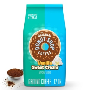 image:imageThe Original Donut Shop Coffee Vanilla Sweet Cream Medium Roast Flavored Ground Coffee 12 oz BagVanilla