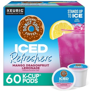 image:imageThe Original Donut Shop Iced Refreshers Watermelon Breeze Flavor Keurig Single Serve KCup Pods Brew Over Ice 20 CountDragonfruit Lemonade