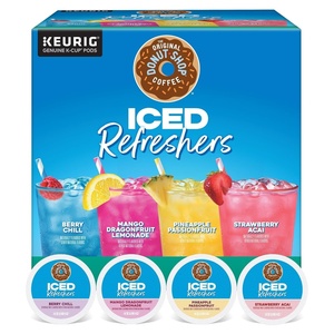 image:imageThe Original Donut Shop Iced Refreshers Watermelon Breeze Flavor Keurig Single Serve KCup Pods Brew Over Ice 20 CountVariety Pack