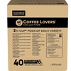 image:imageKeurig Coffee Lovers Collection Sampler Pack SingleServe KCup Pods Compatible with all Keurig 10Classic 20 and KCaf Coffee Makers Variety Pack 40 CountOLD Coffee Lovers
