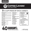 image:imageKeurig Coffee Lovers Collection Sampler Pack SingleServe KCup Pods Compatible with all Keurig 10Classic 20 and KCaf Coffee Makers Variety Pack 40 CountOLD Coffee Lovers