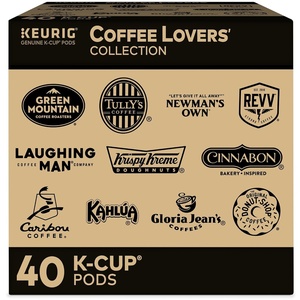 image:imageKeurig Coffee Lovers Collection Sampler Pack SingleServe KCup Pods Compatible with all Keurig 10Classic 20 and KCaf Coffee Makers Variety Pack 40 CountOLD Coffee Lovers