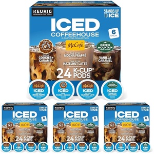 image:imageThe Original Donut Shop KCup Iced Duos Cookies and Caramel Coffee  Compatible with Keurig Brewer  Medium  24  Box1 Count Pack of 96